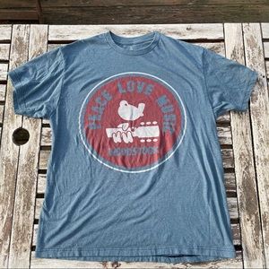 Woodstock Festival Peace Love Music T-Shirt